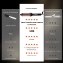 Escova Modeladora 3 em 1 ✨ com 5 Níveis de Temperatura 🌡️