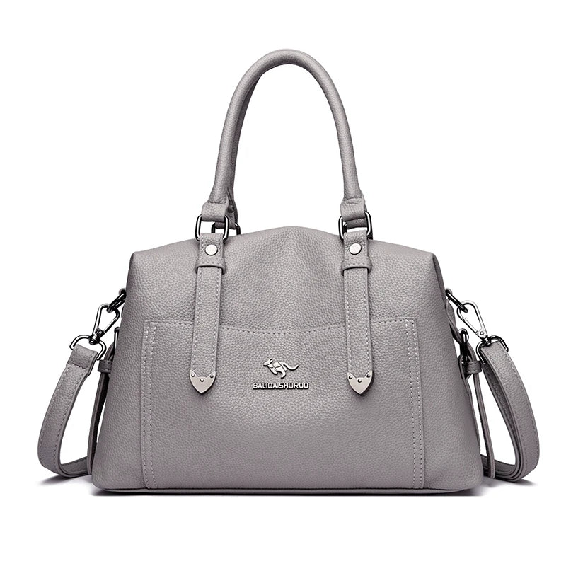 Bolsa Double Arrows - Designer de Luxo em Couro Macio