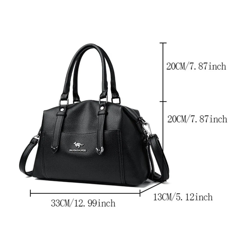 Bolsa Double Arrows - Designer de Luxo em Couro Macio