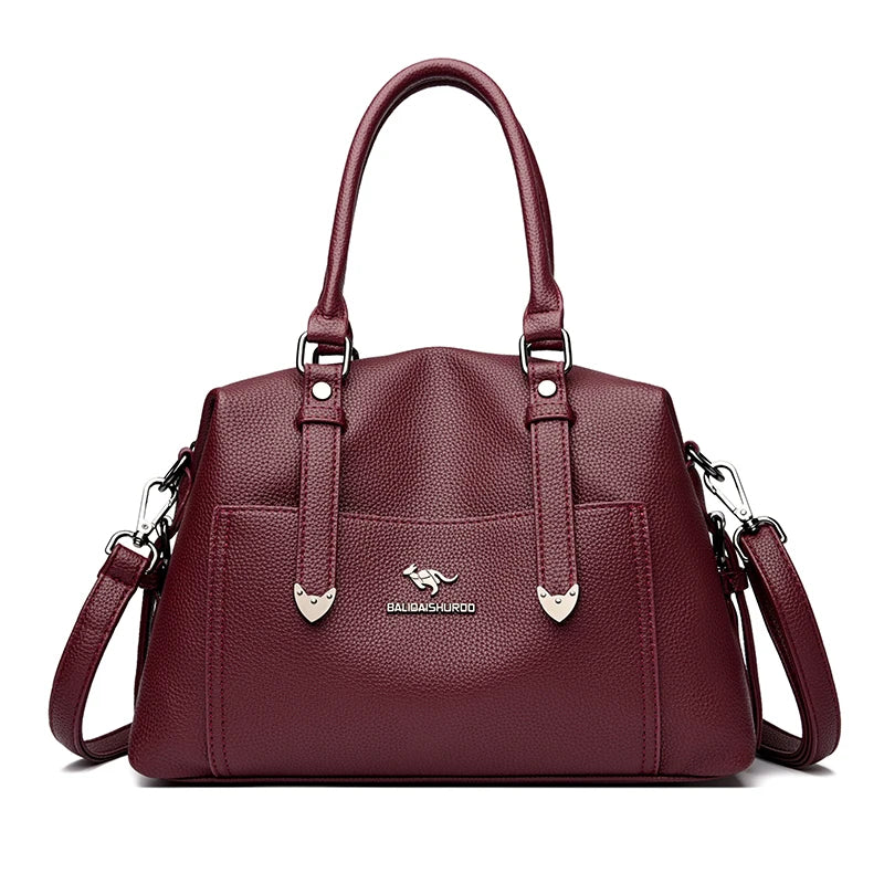 Bolsa Double Arrows - Designer de Luxo em Couro Macio
